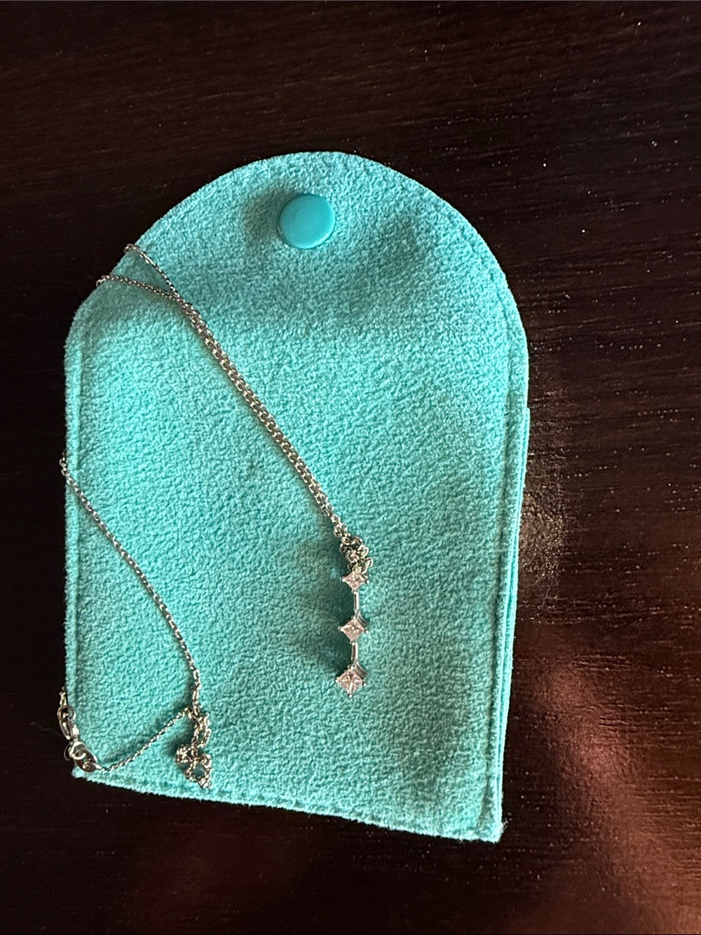 1/4 carat white gold diamond necklace